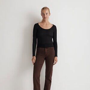 Madewell Semi-Sheer Scoopneck Tee